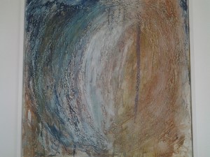 possibly sublime a painting above the sofa