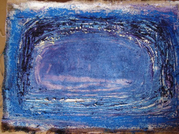 mixed media on jute 001