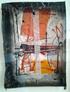 torn and sprayed and cut and stuck