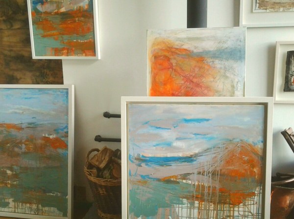 so many paintings no where to sit!